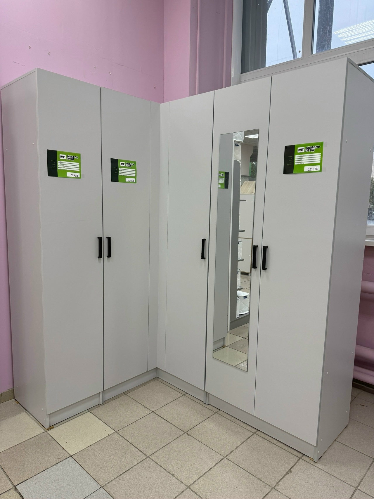 Шкафы Ларс Камень серый