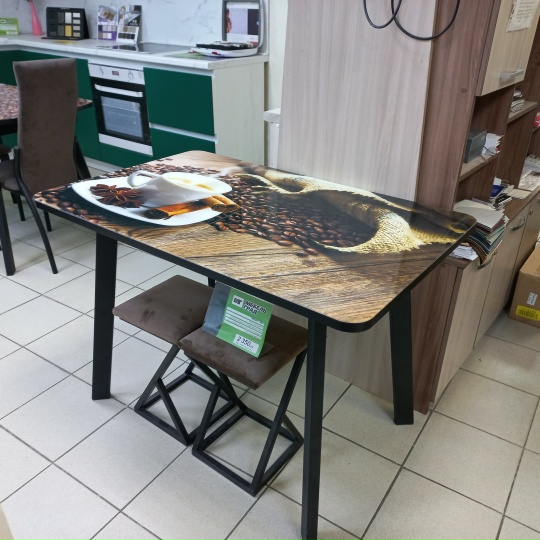 Стол СФ Прямоугольник Стеклянный с фотопечатью