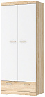 Шкаф Соната ШС-900 Дуб сонома/Белый глянец
